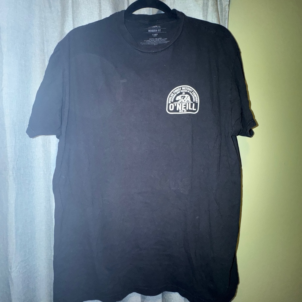 O'Neill Black Short Sleeve Tee with Small Chest Logo